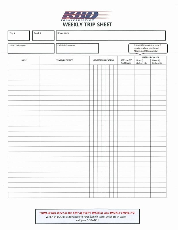 Truck Driver Trip Report Template Lovely 28 Of Truck Driver Spreadsheet Template
