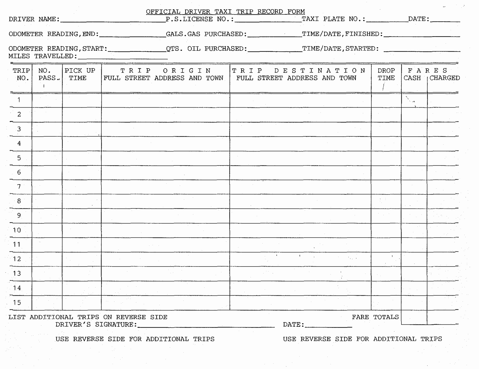 Truck Driver Trip Report Template Unique 28 Of Daily Trip Log Template