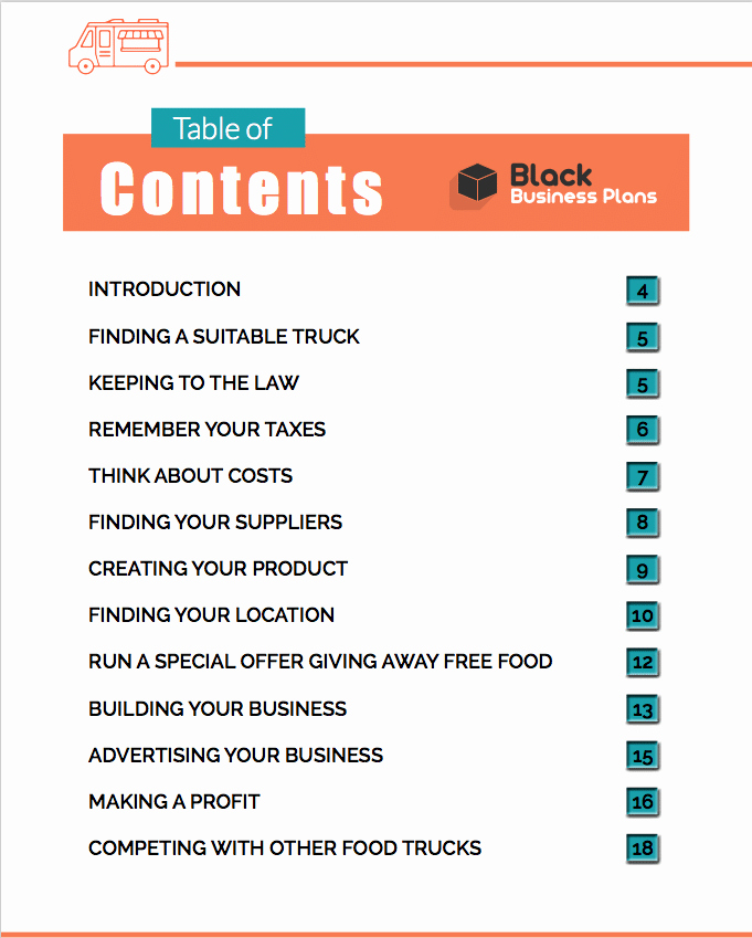 Trucking Business Plan Pdf Best Of Food Truck Business Plan Black Box Business Plans