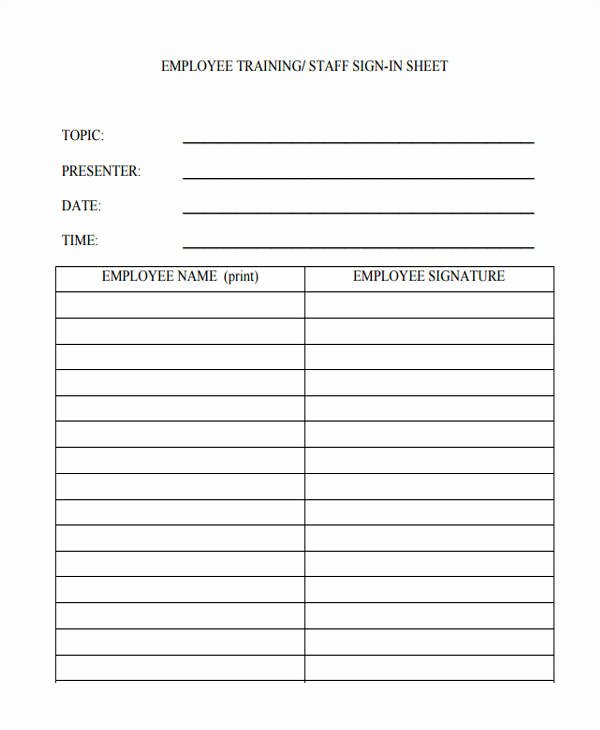 Tutoring Sign In Sheet Beautiful 8 Sign In Sheet Templates Examples In Word Pdf