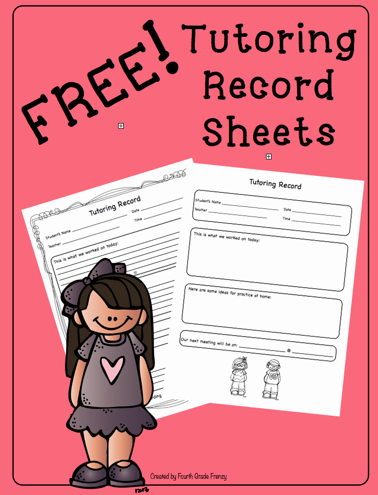 Tutoring Sign In Sheet Inspirational 4th Grade Frenzy Free Tpt Products