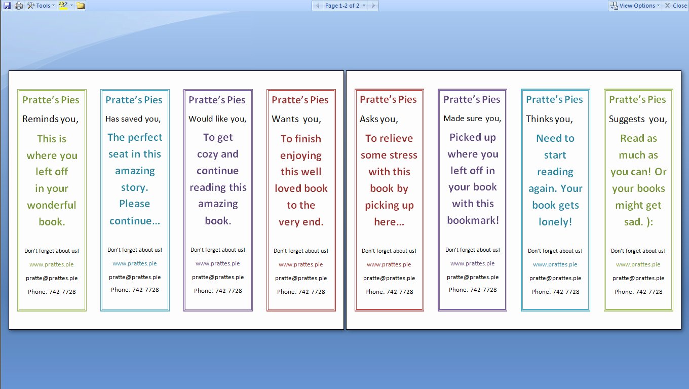 Two Sided Bookmark Template Lovely How to Print A Two Sided Document Using Microsoft Word or