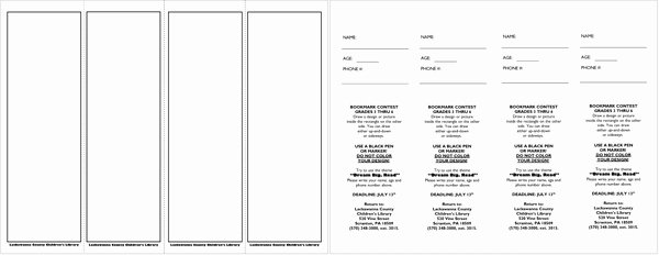 Two Sided Bookmark Template Luxury Bookmark Templates Design Your Bookmarks In Style for