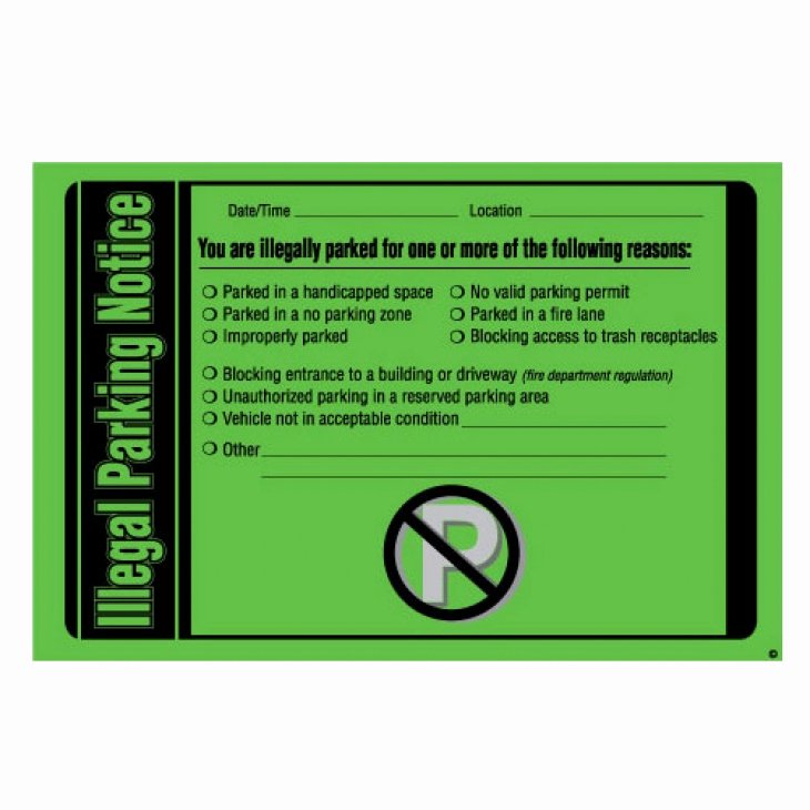 Unauthorized Occupant Violation Notice Letter Best Of Parking Violation Free Shipping Illegal Parking Notice Parking Violations Heavy Duty Adhesive