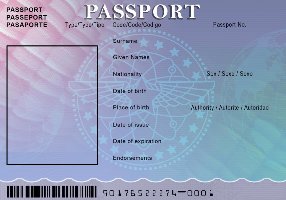 Us Passport Template Psd Fresh Us Passport Template