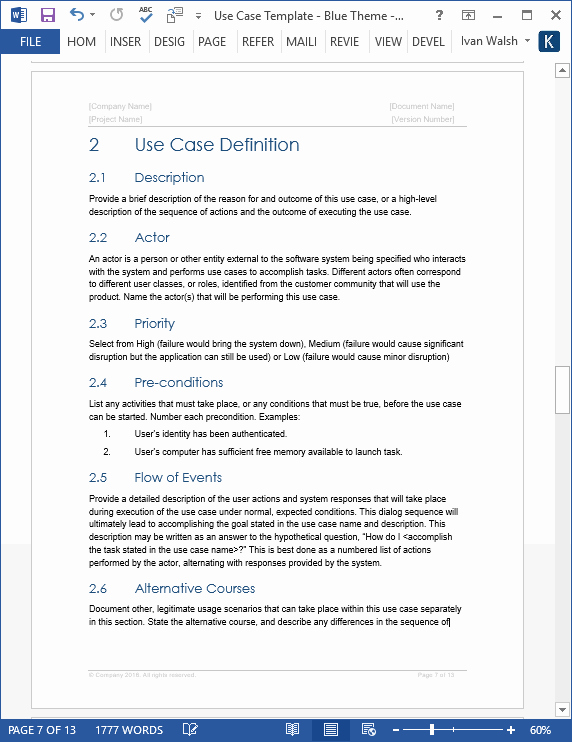 Use Case Documentation Template Inspirational Use Case Template Ms Word Visio – Templates forms Checklists for Ms Fice and Apple Iwork