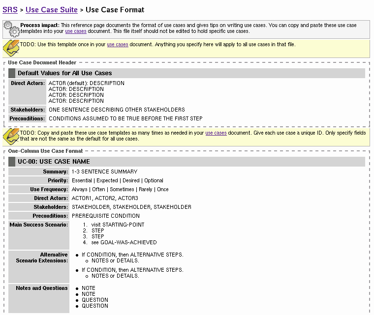 Use Case Documentation Template Unique Readyset Pro Product Evaluation