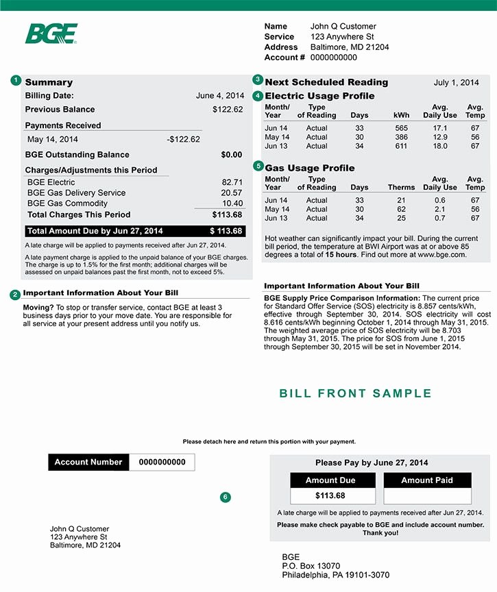 Utility Bill Template Free Download New Sample Bill Template Printable Download Scan Pdf File Utility Statement Custom