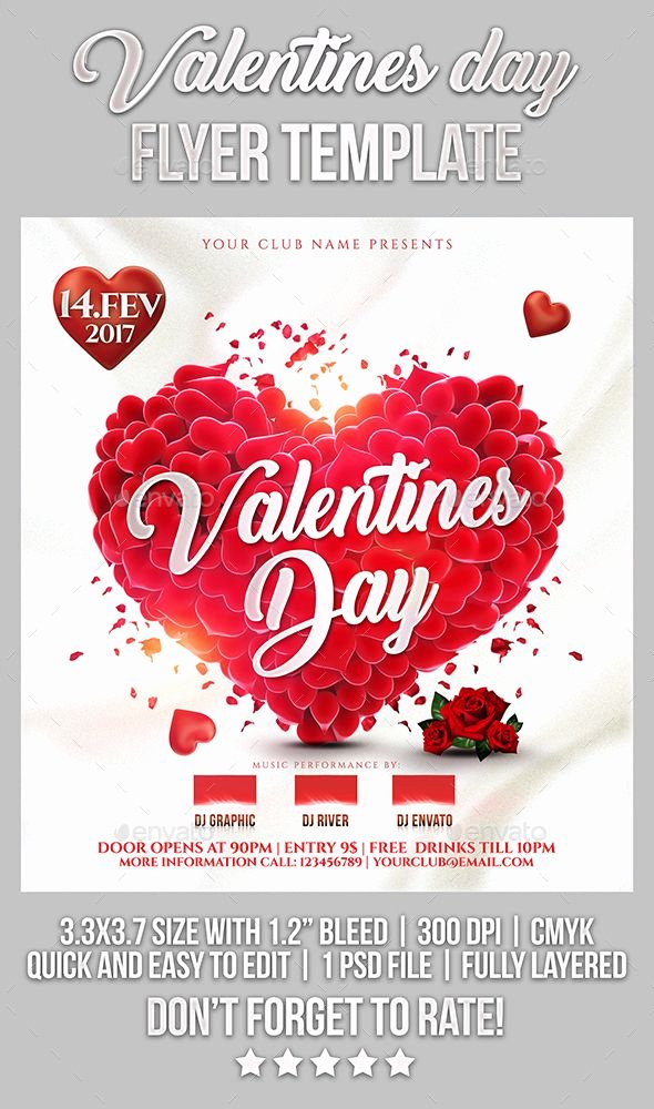 Valentines Day Flyer Template Free Awesome 212 Best Valentine S Flyer Templates Images On Pinterest
