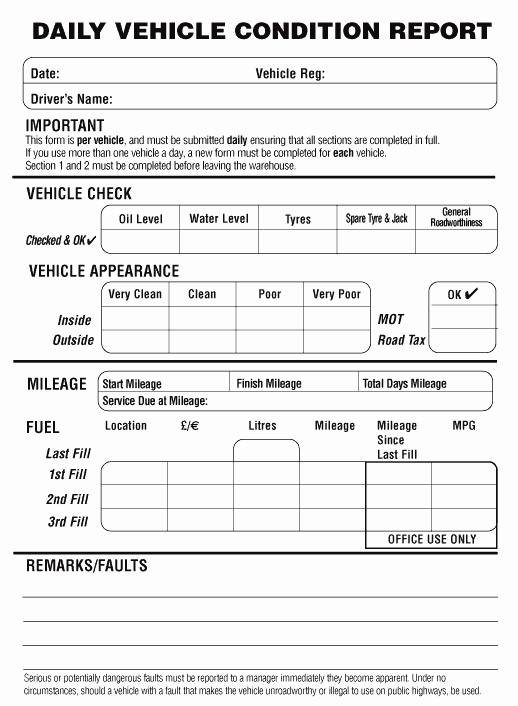 Vehicle Condition Report Template Fresh Vehicle Condition Report Templates Find Word Templates