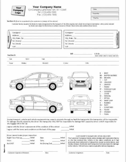 Vehicle Condition Report Template Luxury Vehicle Condition Report Templates Find Word Templates