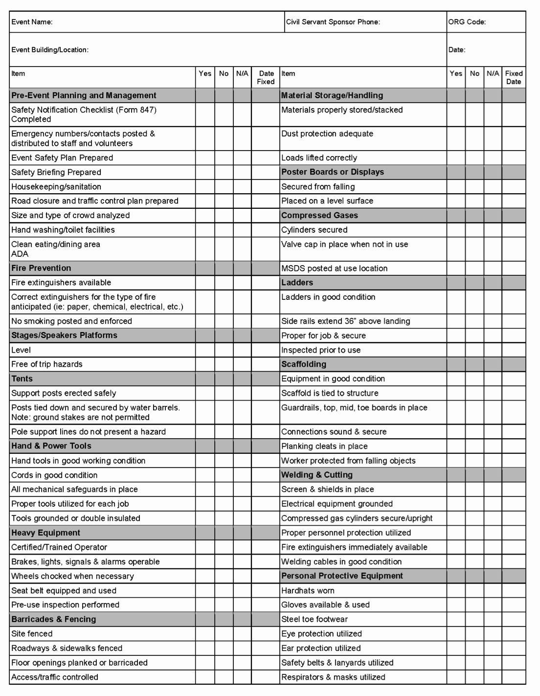 Vehicle Safety Inspection Checklist Template Luxury Vehicle Safety Inspection Checklist Template Frompo