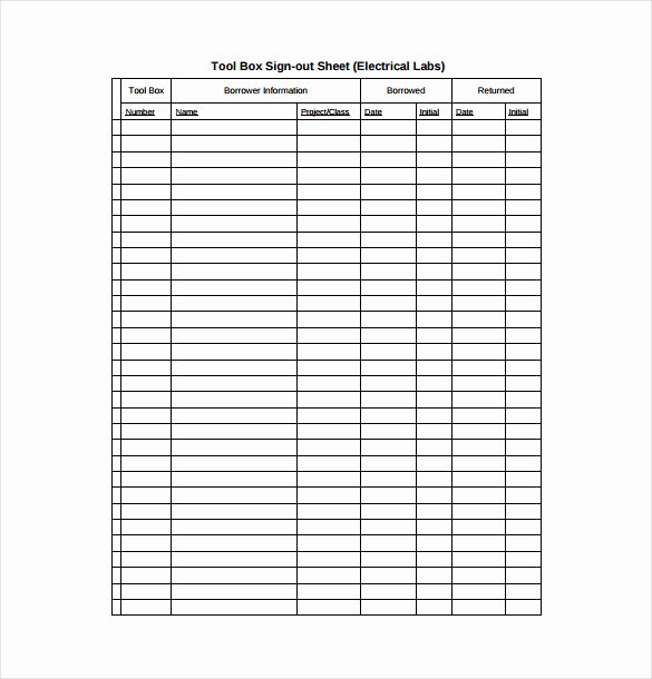 Vehicle Sign Out Sheet Luxury Sign Out Sheet Template 16 Free Word Pdf Documents Download