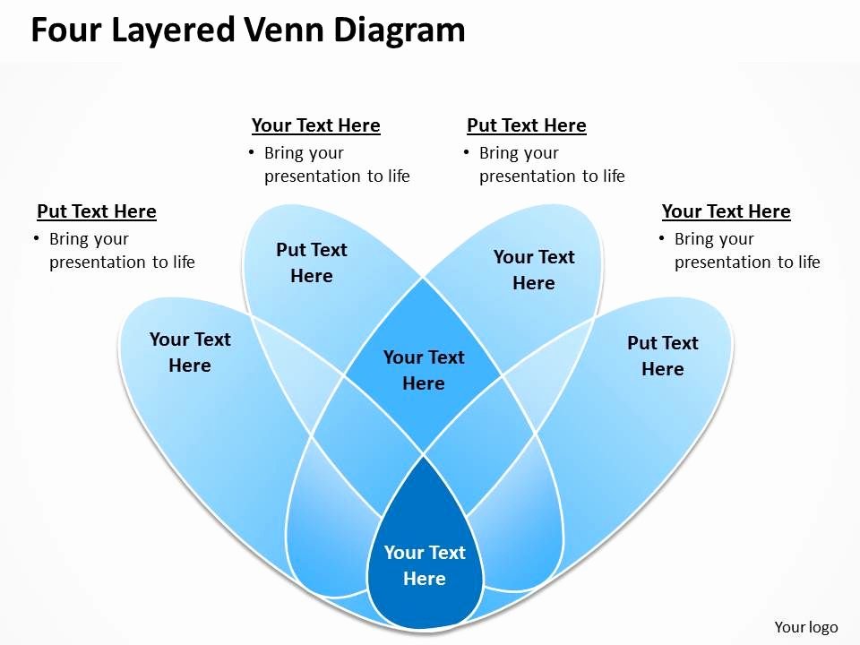 Venn Diagram Template Powerpoint Unique Four Layered Venn Diagram Powerpoint Slides Presentation Diagrams Templates