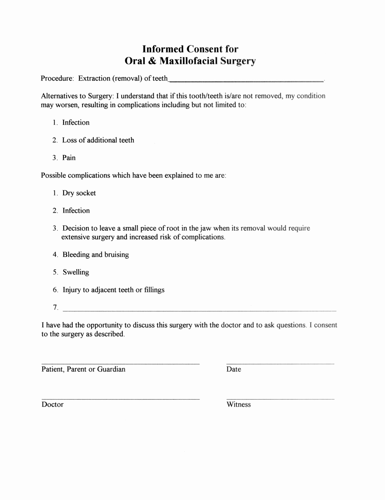 Video Consent form Template Best Of Surgery Informed Consent form Template