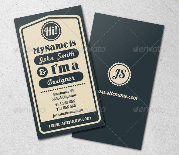 Vintage Style Business Card Inspirational 25 Cool Psd Retro &amp; Vintage Business Card Templates