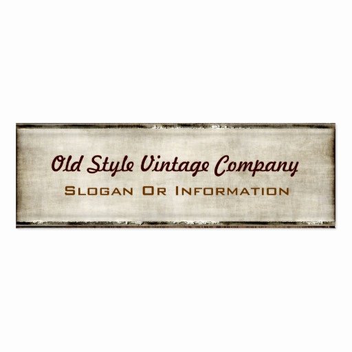 Vintage Style Business Card Luxury Vintage Style Fabric Look Business Cards