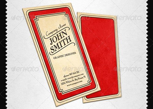Vintage Style Business Card Unique 20 Handpicked Business Cards Templates Creativedive