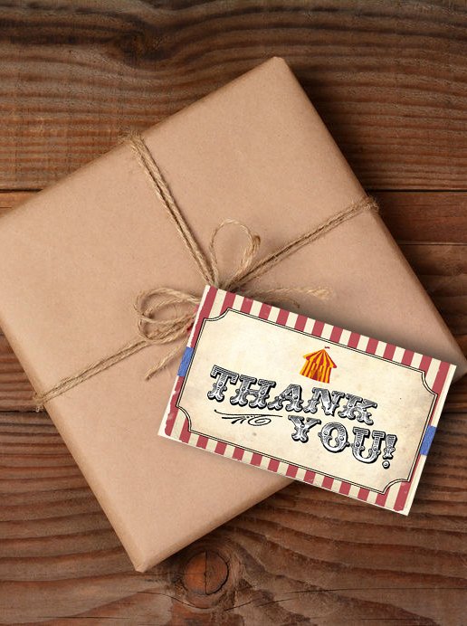 Vintage Thank You Cards Best Of Vintage Circus Thank You Cards Instant Download Printable