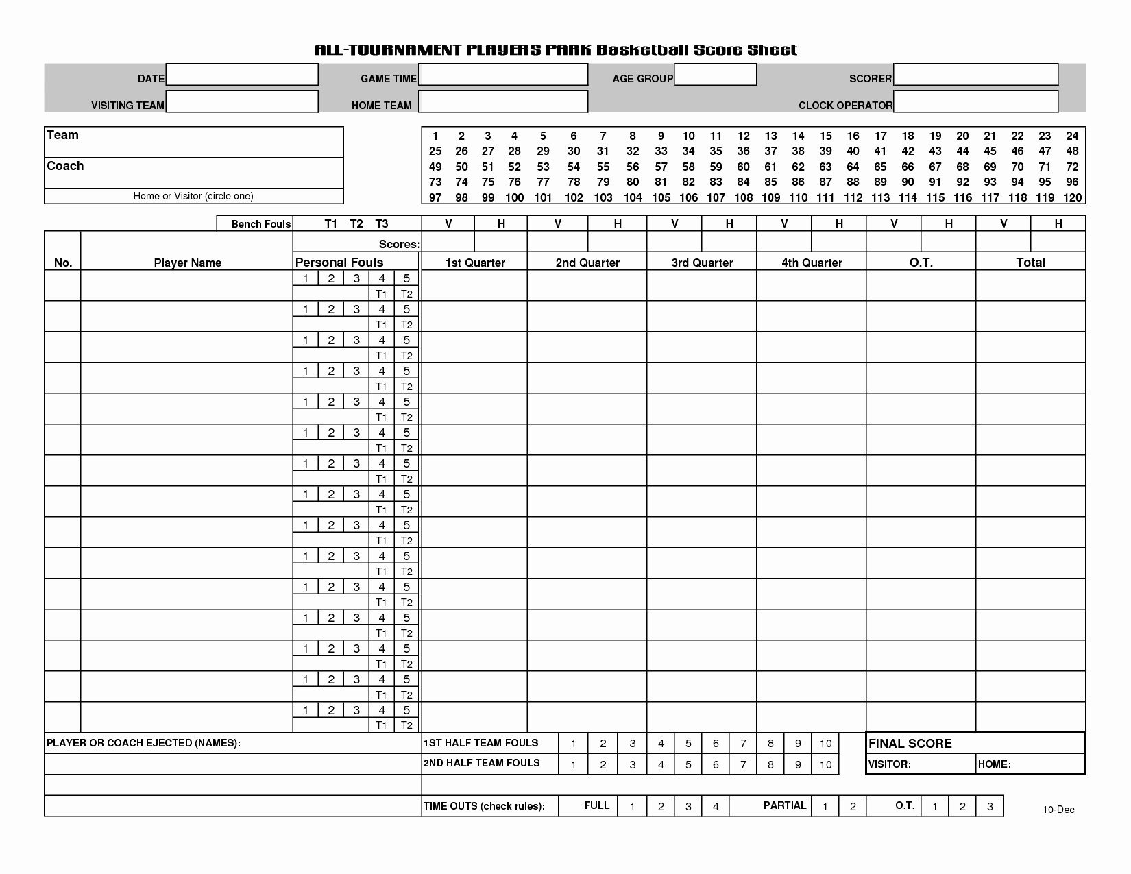 Volleyball Stat Sheets Printable Elegant Basketball Score Sheet Pdf Places to Visit