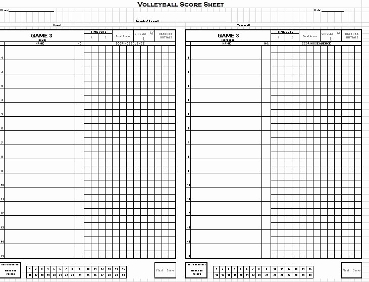 Volleyball Statistics Sheet Template Luxury 8 Free Sample Volleyball Score Sheet Templates Printable