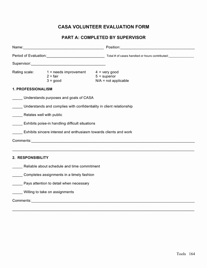 Volunteer Application form Pdf Best Of Performance Evaluation form Free Documents for Pdf Word and Excel
