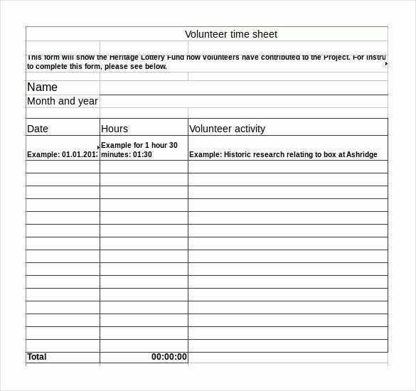 Volunteer Hours Log Template Excel Awesome Volunteer Hours Log Template Excel – Bidary