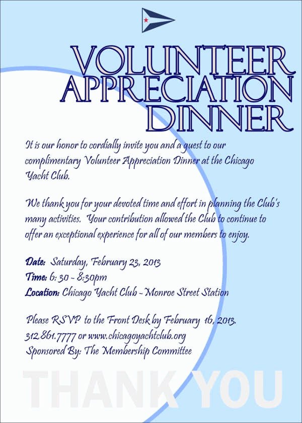 Volunteer Letter Of Appreciation Beautiful 8 Appreciation Dinner Invitations Word Psd Ai Illustrator Publisher