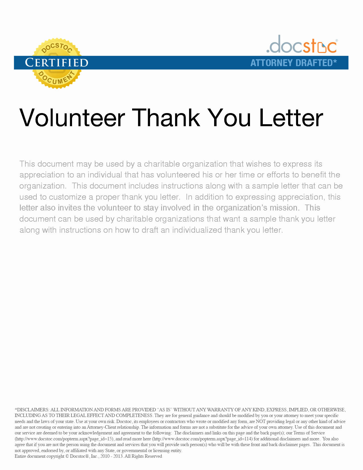 Volunteer Thank You Letter Luxury Volunteer Appreciation Letter Sample