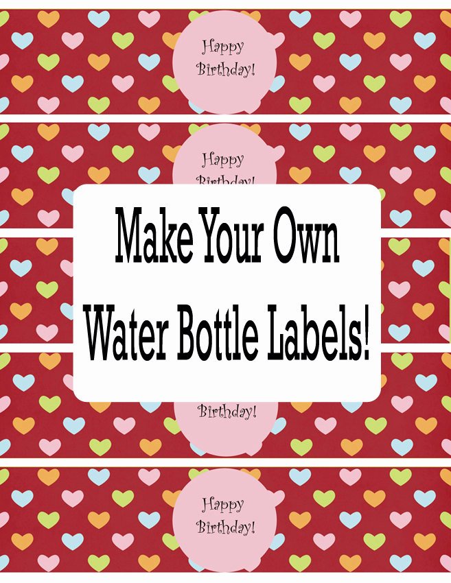 Water Bottle Label Template Luxury Water Bottle Labels Template