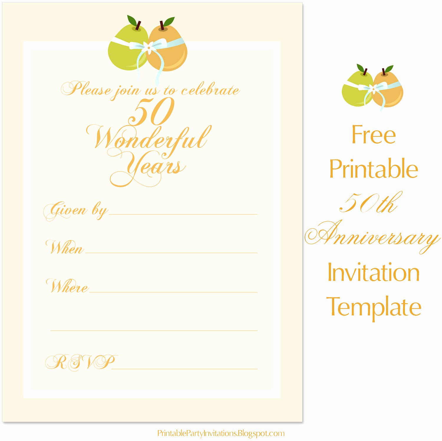 Wedding Anniversary Invite Template New Free 50th Wedding Anniversary Invitation Template