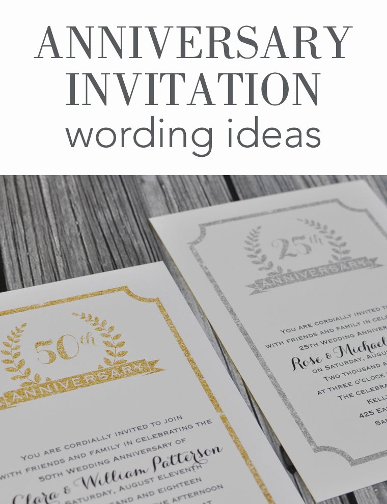 Wedding Anniversary Invite Template Unique Wedding Anniversary Invitation Wording
