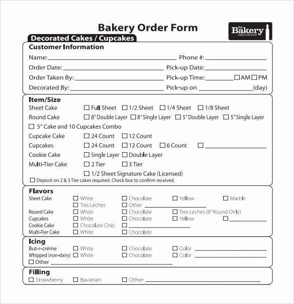 Wedding Cake order form Lovely Costco Cake order form 2017 Pdf