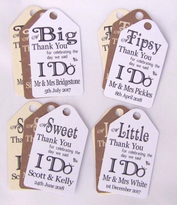 Wedding Favor Thank You Tag Beautiful Personalised Wedding Gift Favour Vintage Luggage Tags Labels Thank You Tg031 34