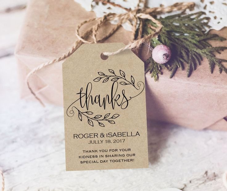 Wedding Favor Thank You Tag Inspirational 17 Best Ideas About Thank You Tags On Pinterest