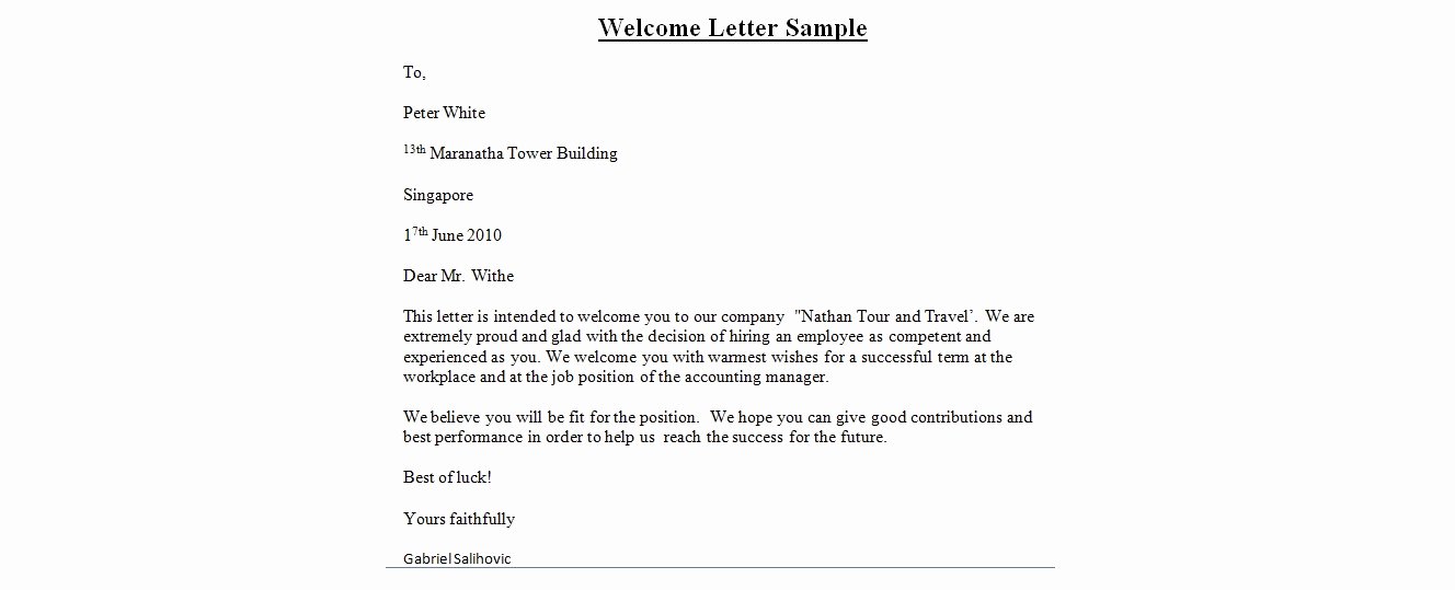 Wedding Welcome Letter Template New Wedding Wel E Letter Template