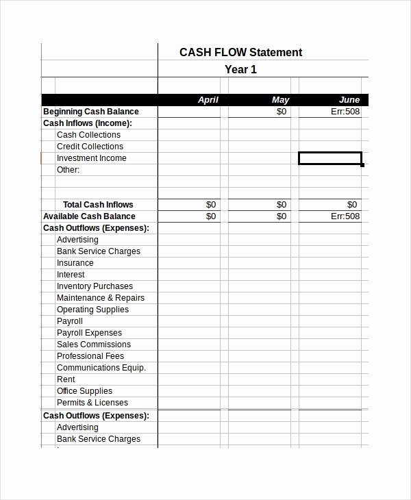 Weekly Cash Flow Template Excel Luxury Cash Flow Excel Template 13 Free Excels Download