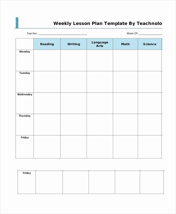 Weekly Lesson Plan Template Doc Beautiful Lesson Plan Template 14 Free Word Pdf Documents Download