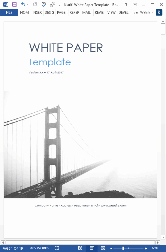 White Paper Design Template Awesome White Paper Templates 15 Ms Designs for Sales Marketing and Technology