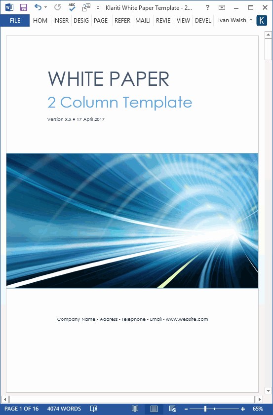 White Paper Design Template Beautiful White Paper Templates 15 Ms Designs for Sales Marketing and Technology