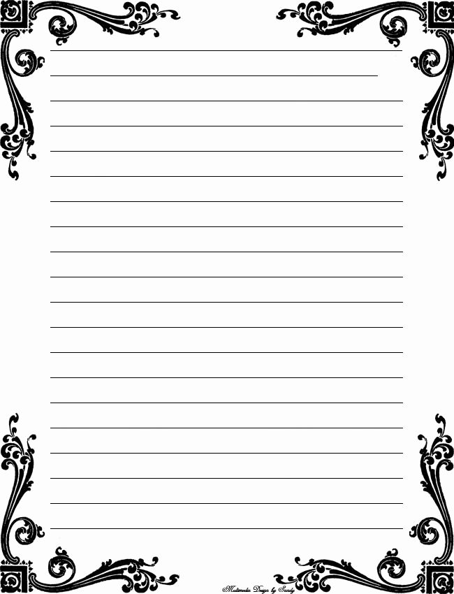 White Paper Design Template Best Of Letter Paper Printable Black and White