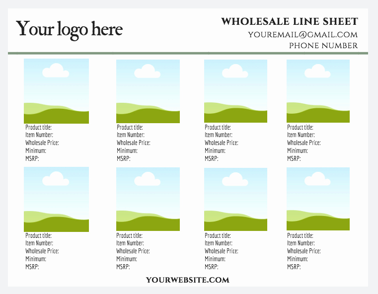 Wholesale Line Sheet Template Awesome Do I Need A wholesale Line Sheet Get A Free Canva wholesale Line Sheet Template Here • Savvy