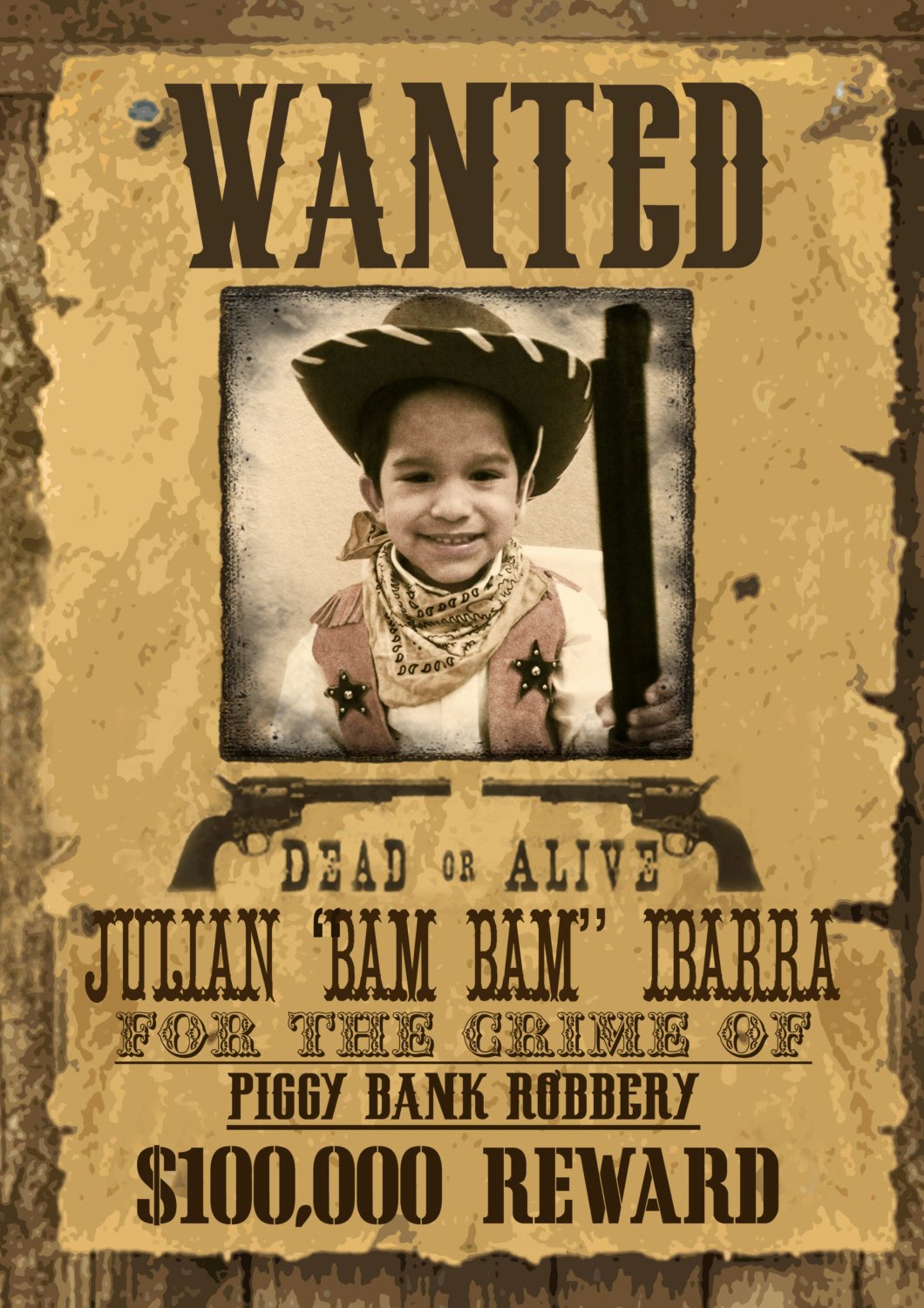 Wild West Wanted Posters Awesome Wild West Wanted Poster Printable