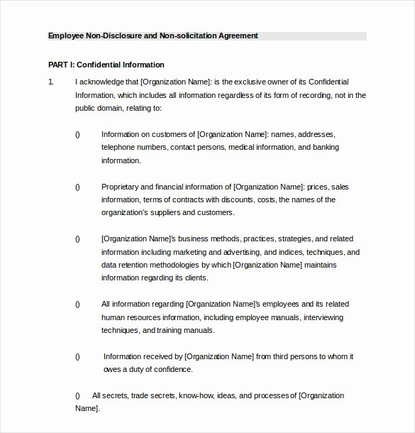 Word Employee Confidentiality Agreement Templates Beautiful 24 Employee Agreement Templates – Word Pdf Apple Pages Document Download