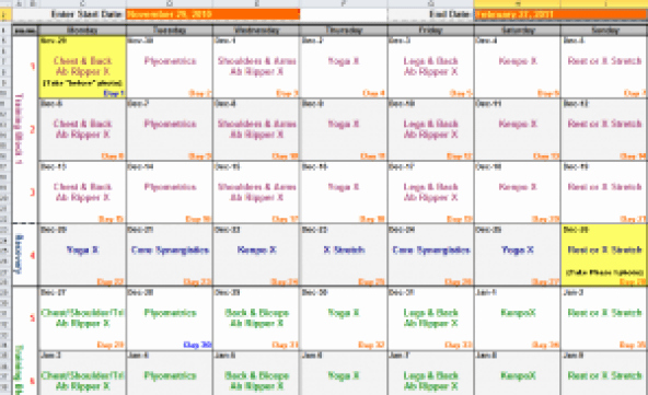 Workout Plan Template Excel New 3 Excel Workout Templates Excel Xlts
