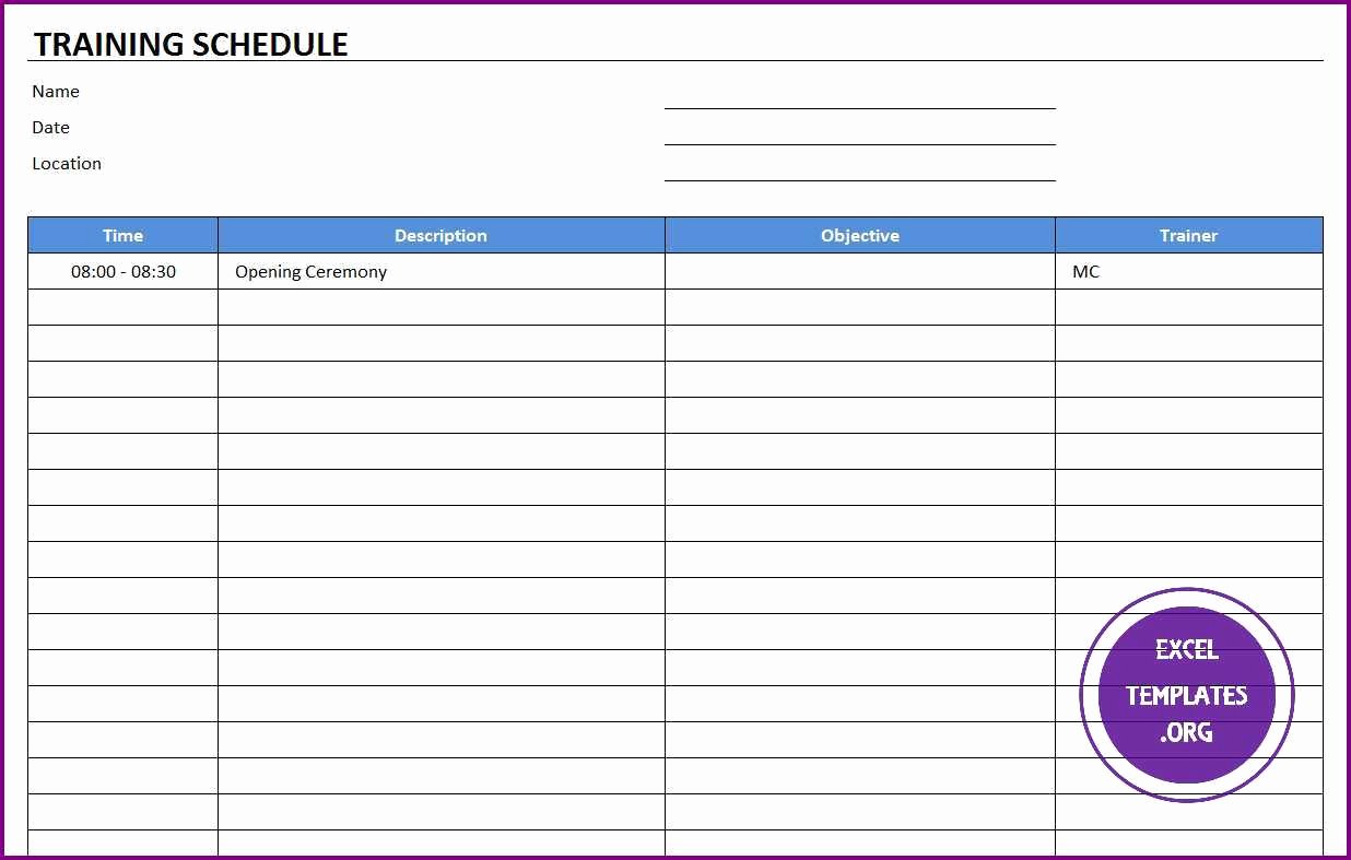 Workout Schedule Template Excel New Training Schedule Template Excel Templates Excel Spreadsheets Excel Templates