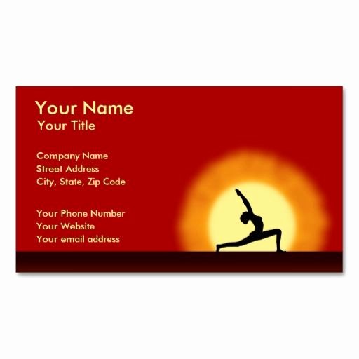 Yoga Instructor Business Card New 1000 Images About Yoga Business Cards On Pinterest