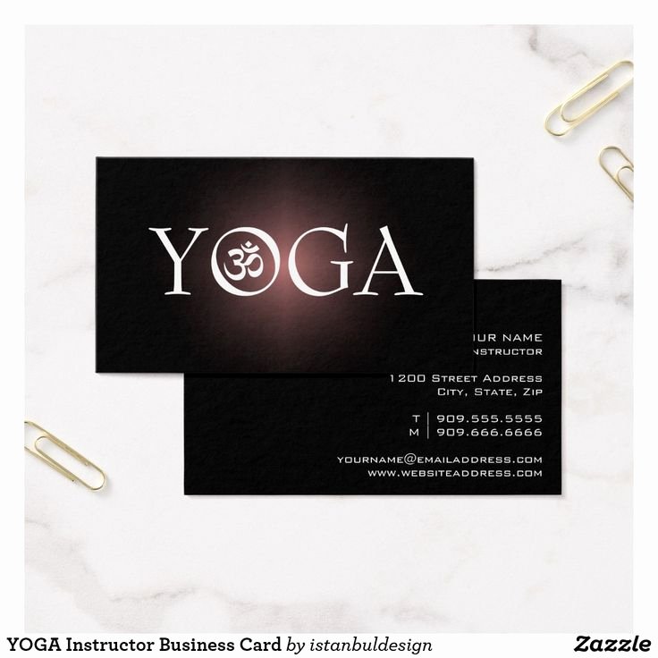 Yoga Instructor Business Card New 108 Best Yoga Instructor Business Cards Images On Pinterest