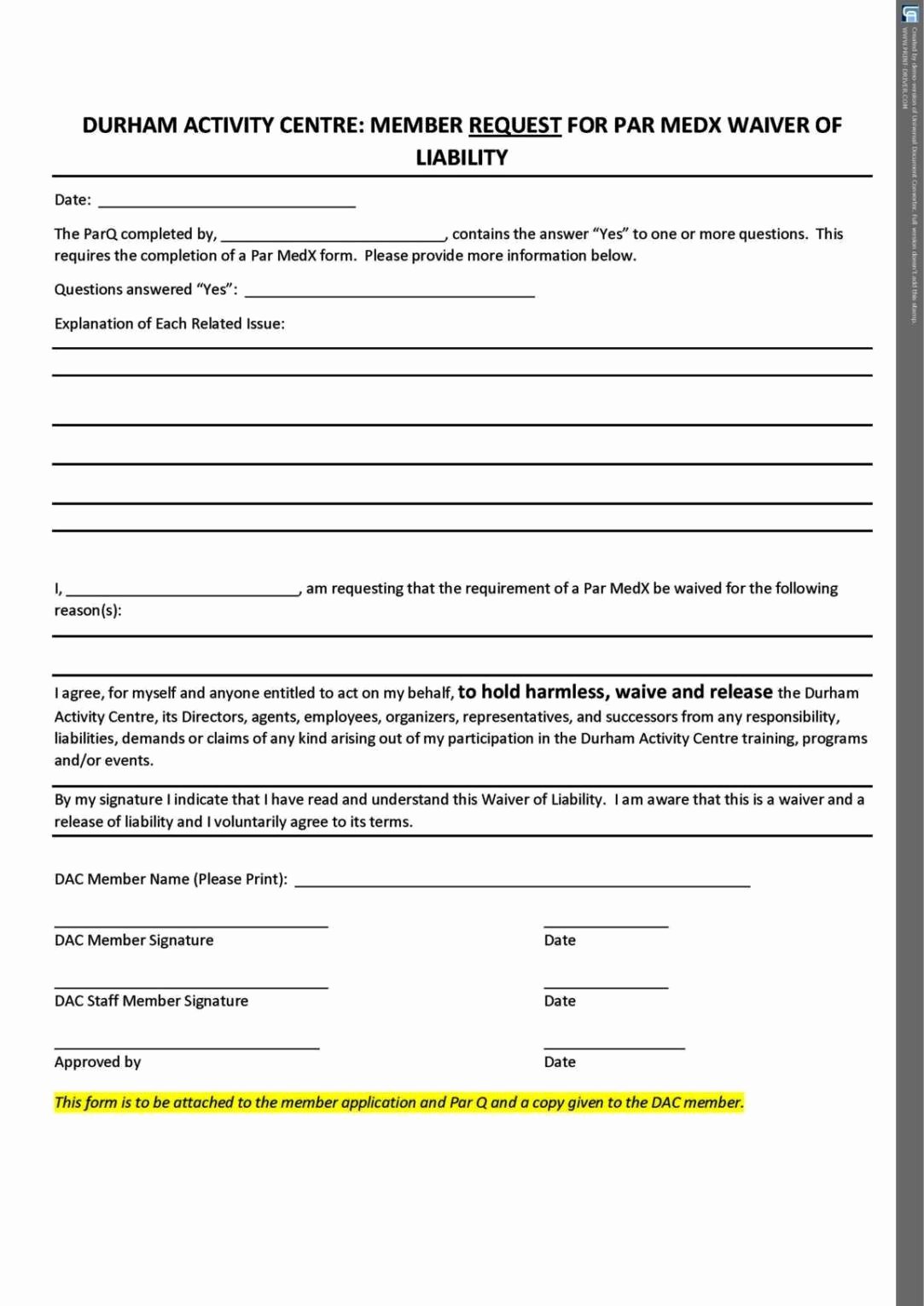 Yoga Waiver form Template Awesome Lifetime Fitness Guest Pass Waiver – Blog Dandk